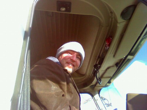 Jeremy Parker is another one of the band's seven truck drivers volunteering their time to drive equipment to California.